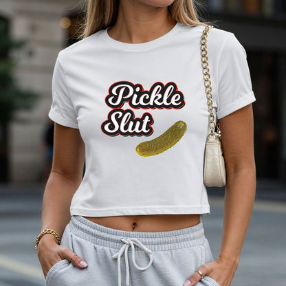 Pickle Slut Crop Top or Racerback Tank