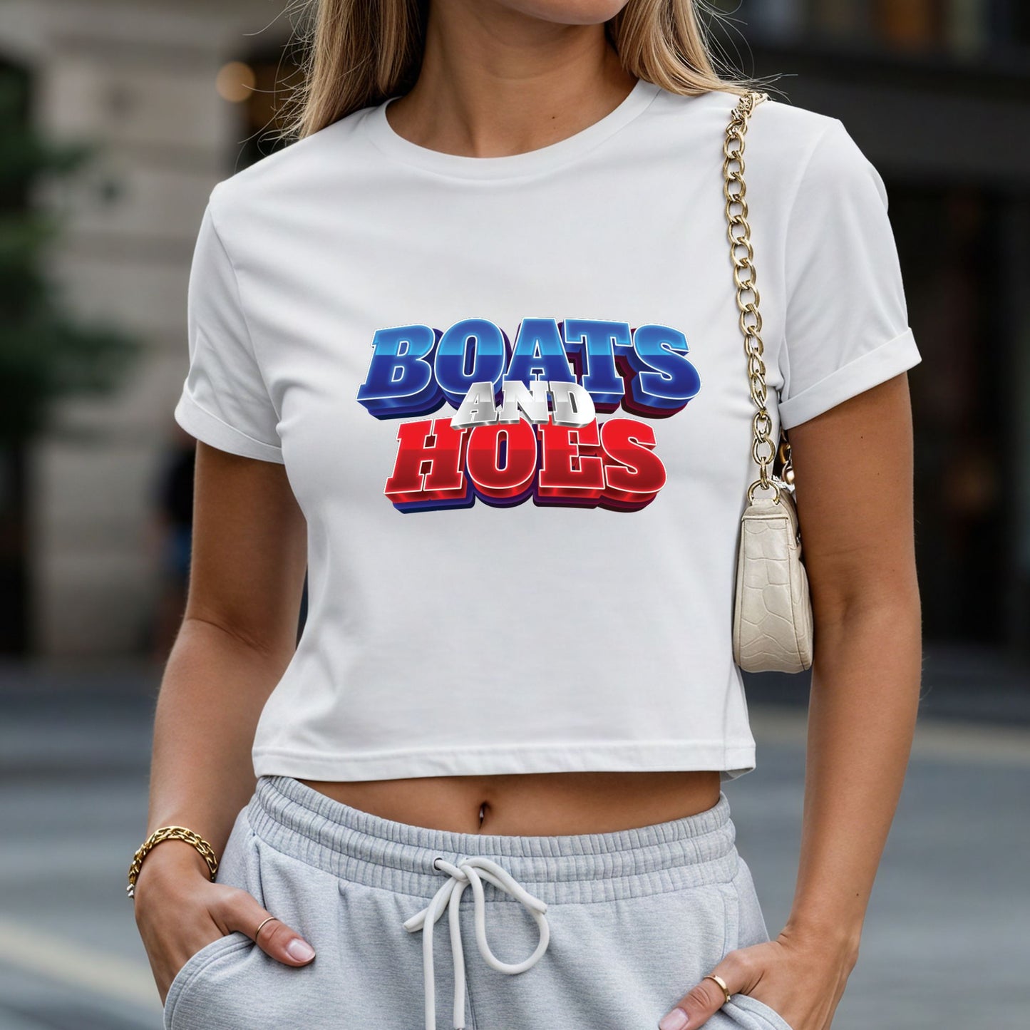 Boats and Hoes Crop Top or Racerback Tank