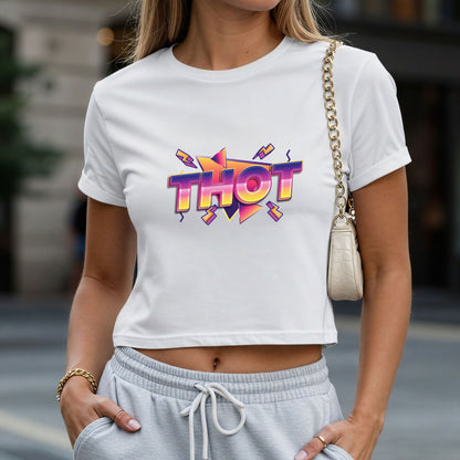 THOT Crop Top or Racerback Tank