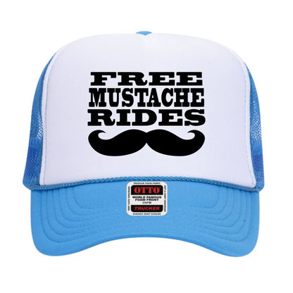 Free Mustache Rides Trucker Hat