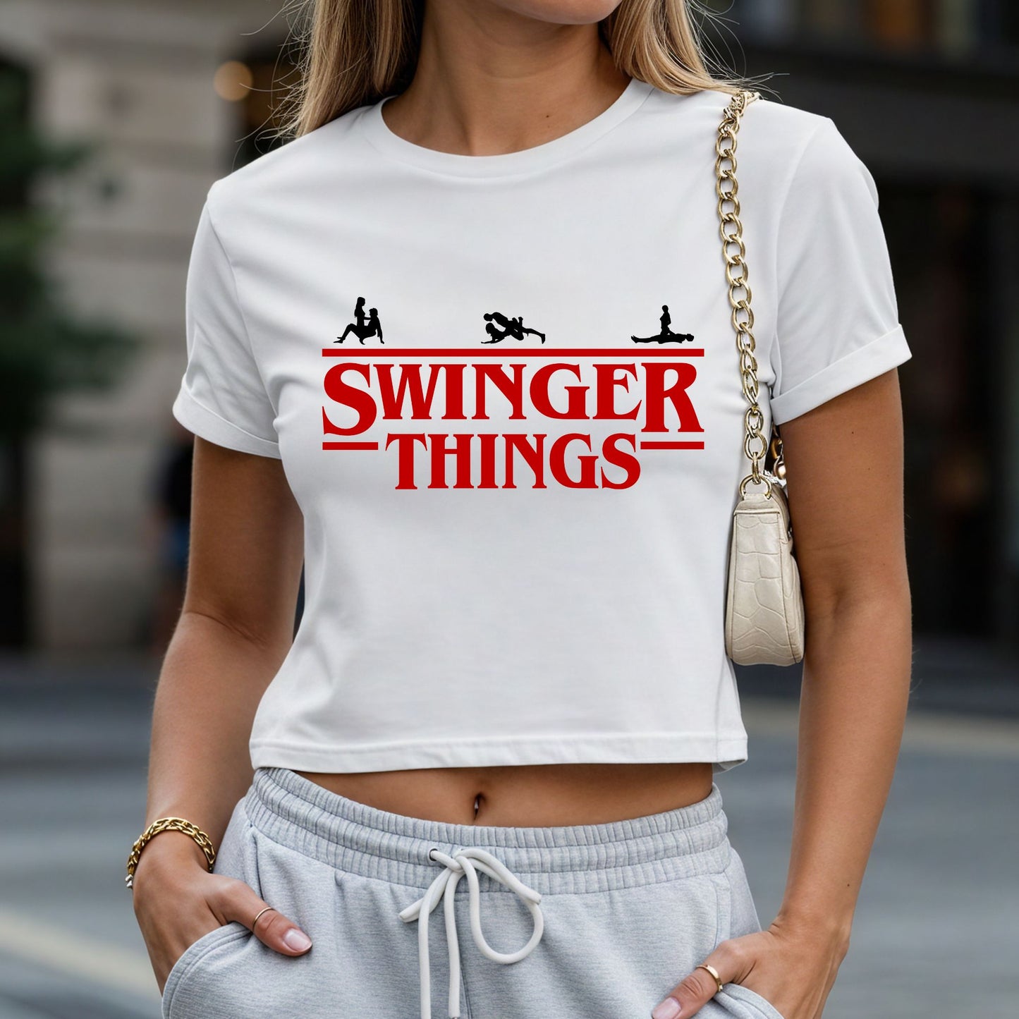 Swinger Things Crop Top or Racerback Tank