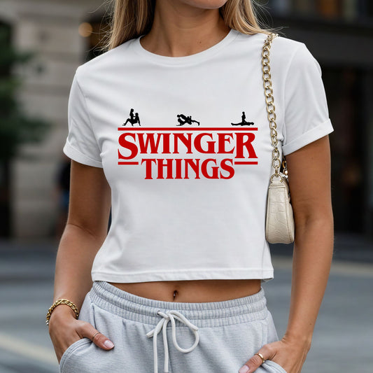 Swinger Things Crop Top or Racerback Tank