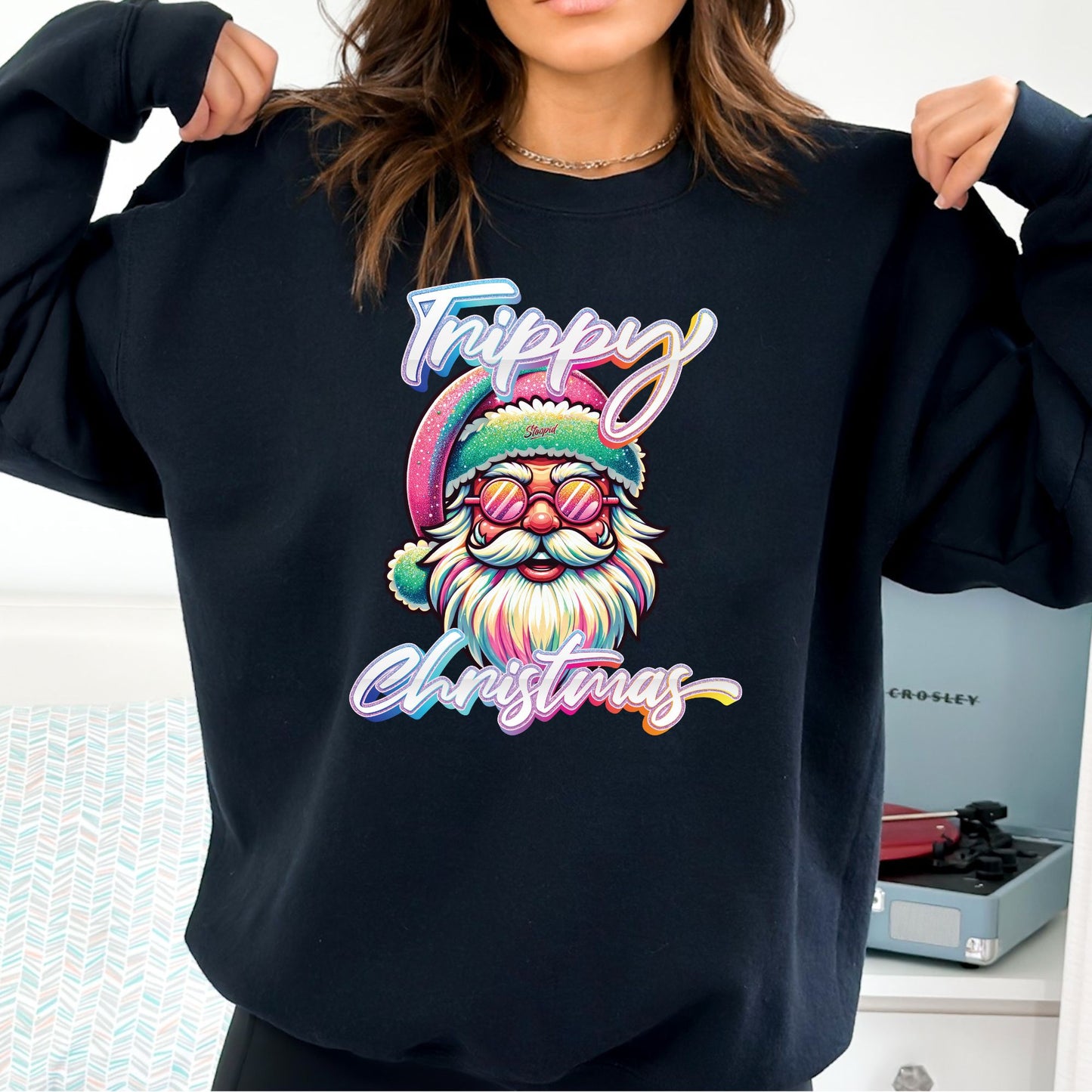 Trippy Christmas T-Shirt, Long Sleeve T or Crewneck Sweatshirt