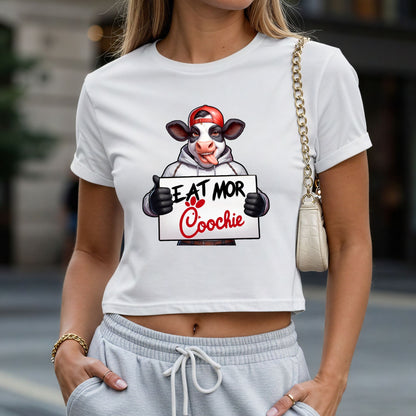 Eat More Coochie Crop Top or Racerback Tank