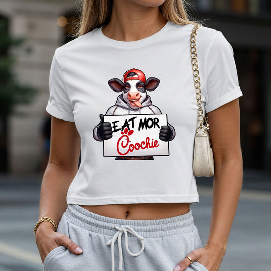 Eat More Coochie Crop Top or Racerback Tank
