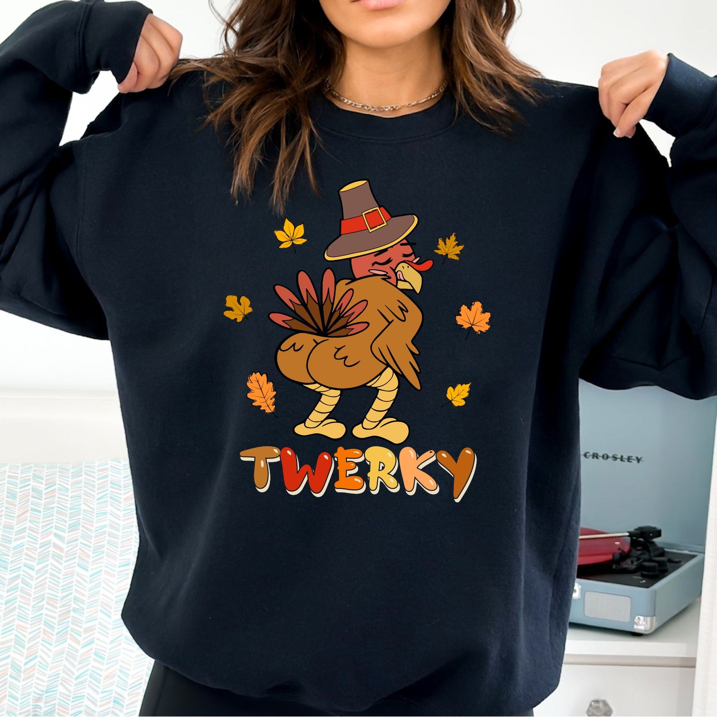 Twerky Thanksgiving T-Shirt, Long Sleeve T or Crewneck Sweatshirt