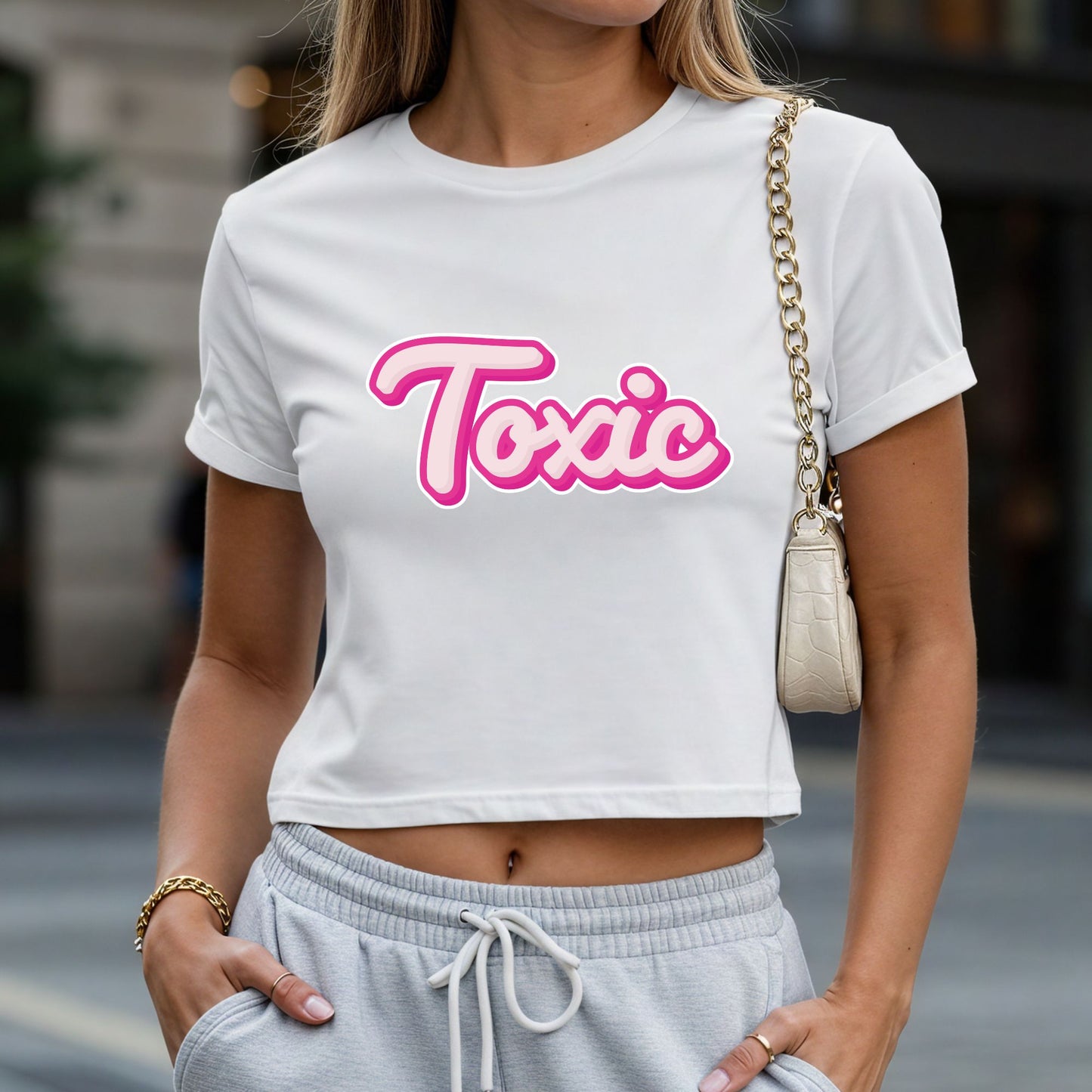 Toxic Crop Top or Racerback Tank