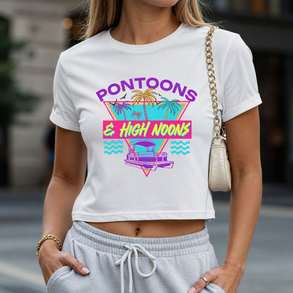 Ponttons and High Noons Crop Top or Racerback Tank