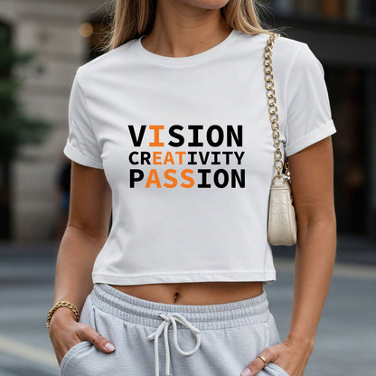 Vision Creativity Passion Crop Top or Racerback Tank