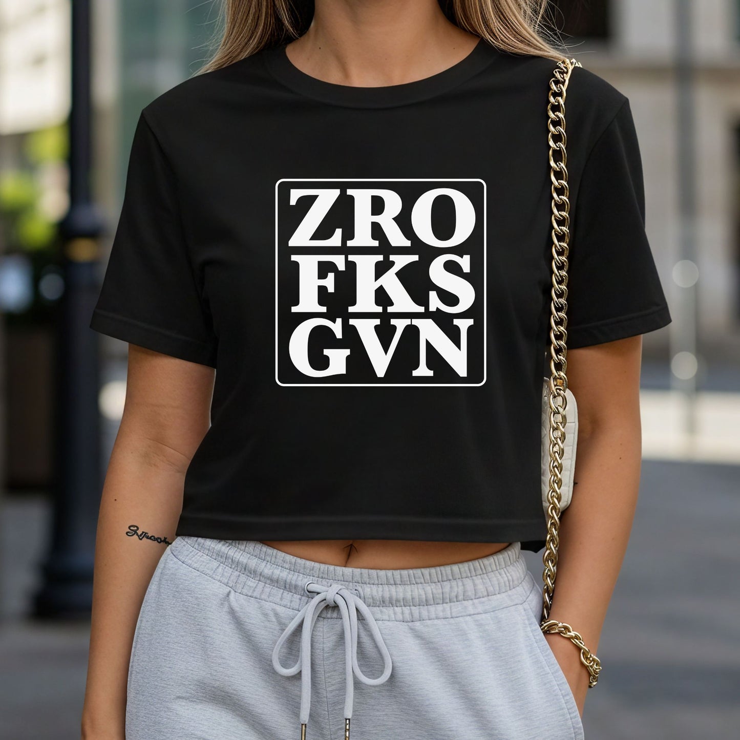 ZRO FKS GVN Crop Top or Racerback Tank