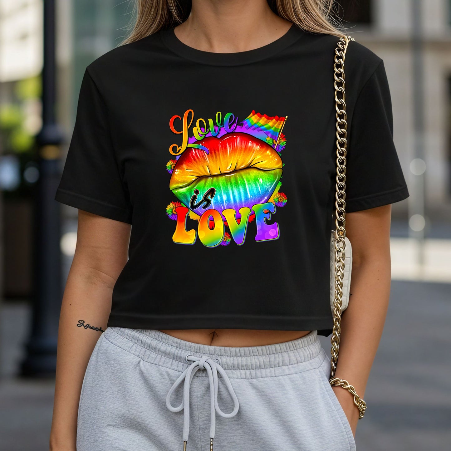 Love Is Love Crop Top or Racerback Tank