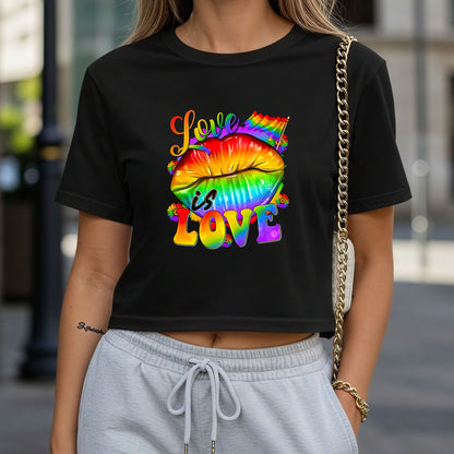 Love Is Love Crop Top or Racerback Tank