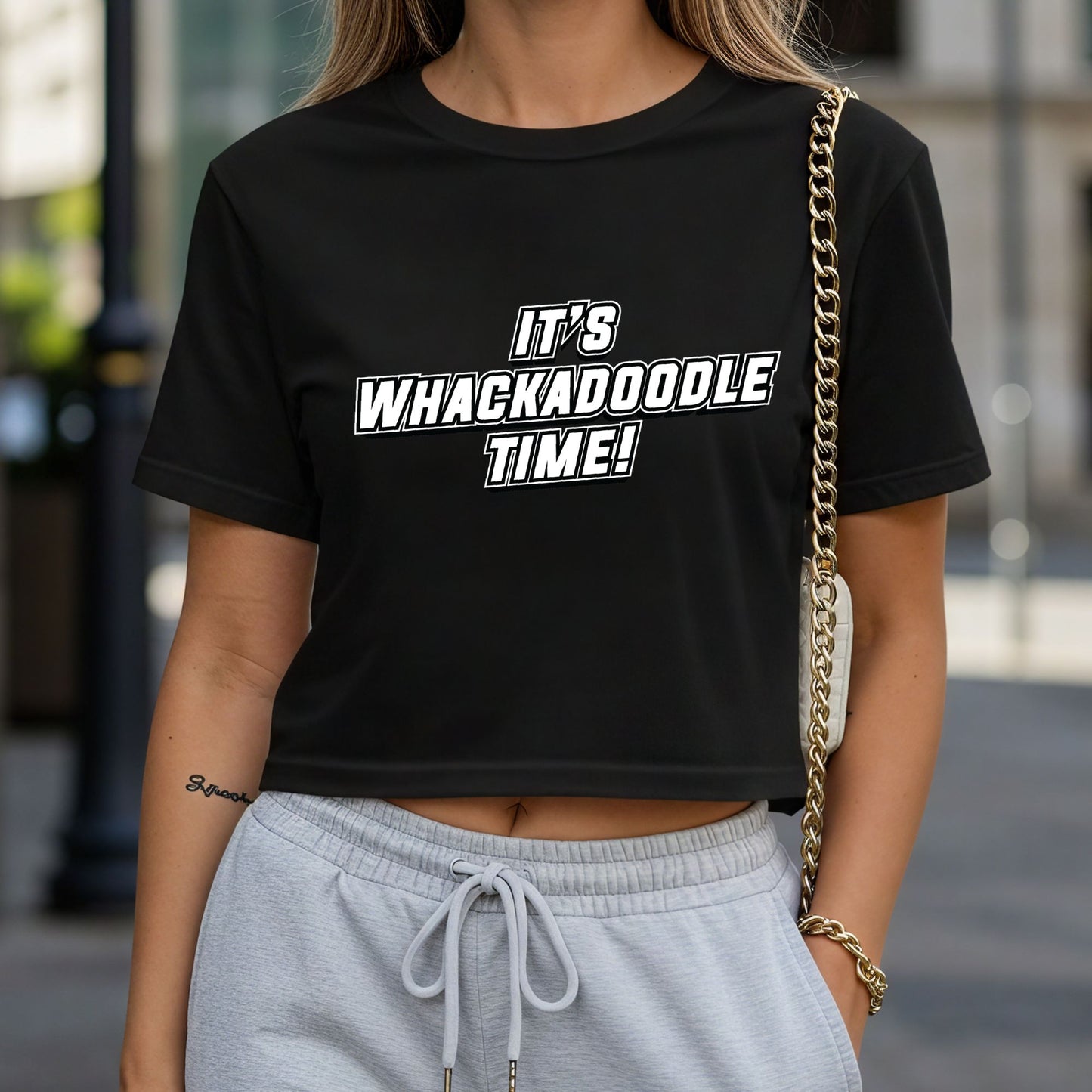 It's Whackadoodle Time Crop Top or Racerback Tank