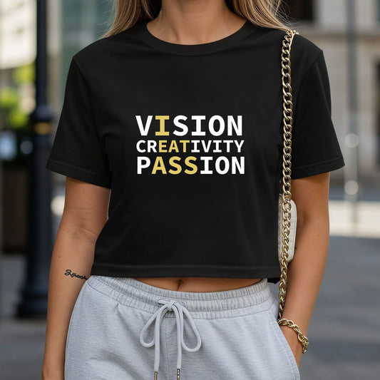 Vision Creativity Passion Crop Top or Racerback Tank