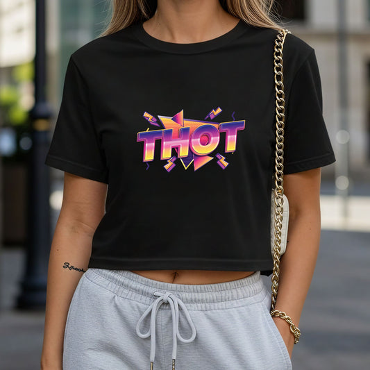 THOT Crop Top or Racerback Tank
