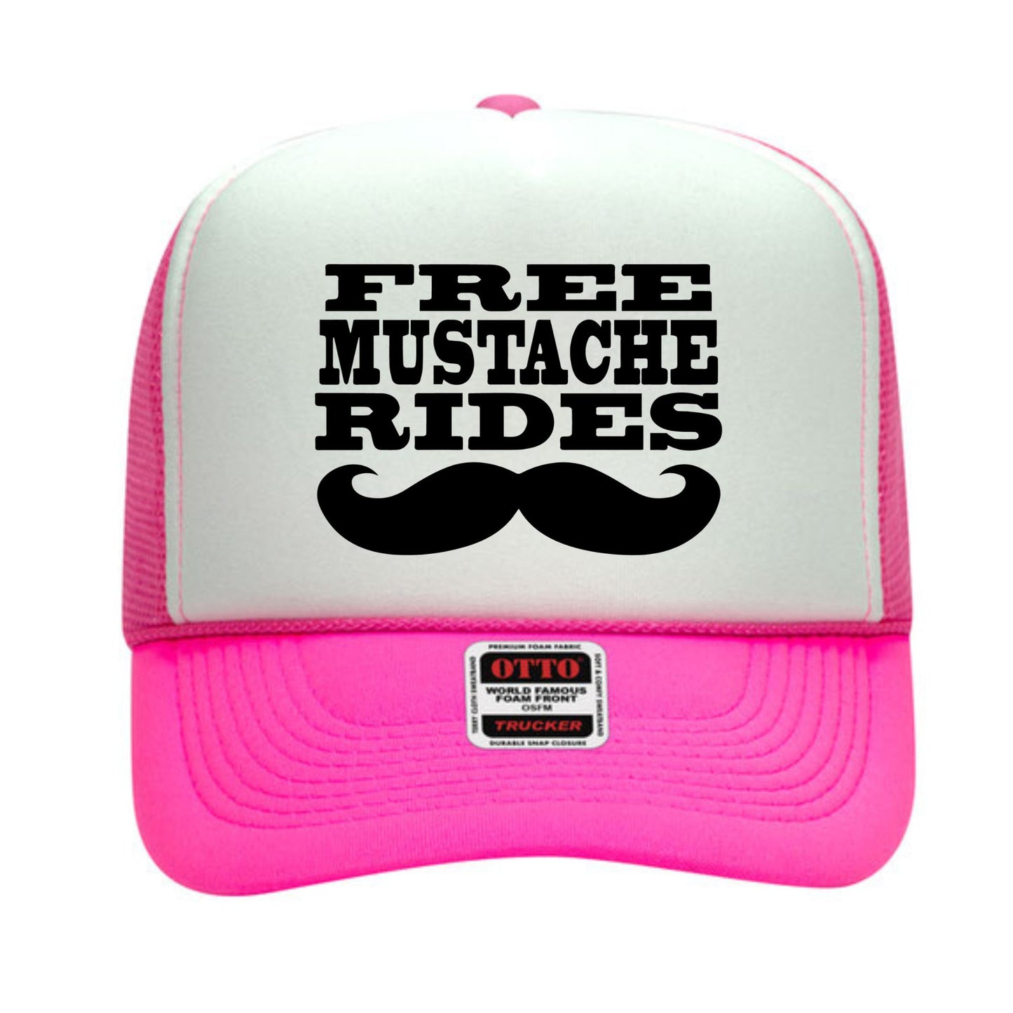 Free Mustache Rides Trucker Hat