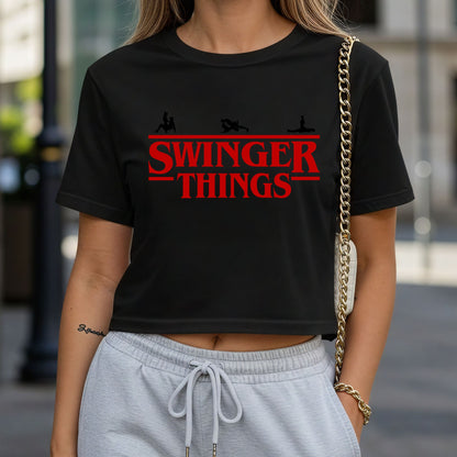 Swinger Things Crop Top or Racerback Tank