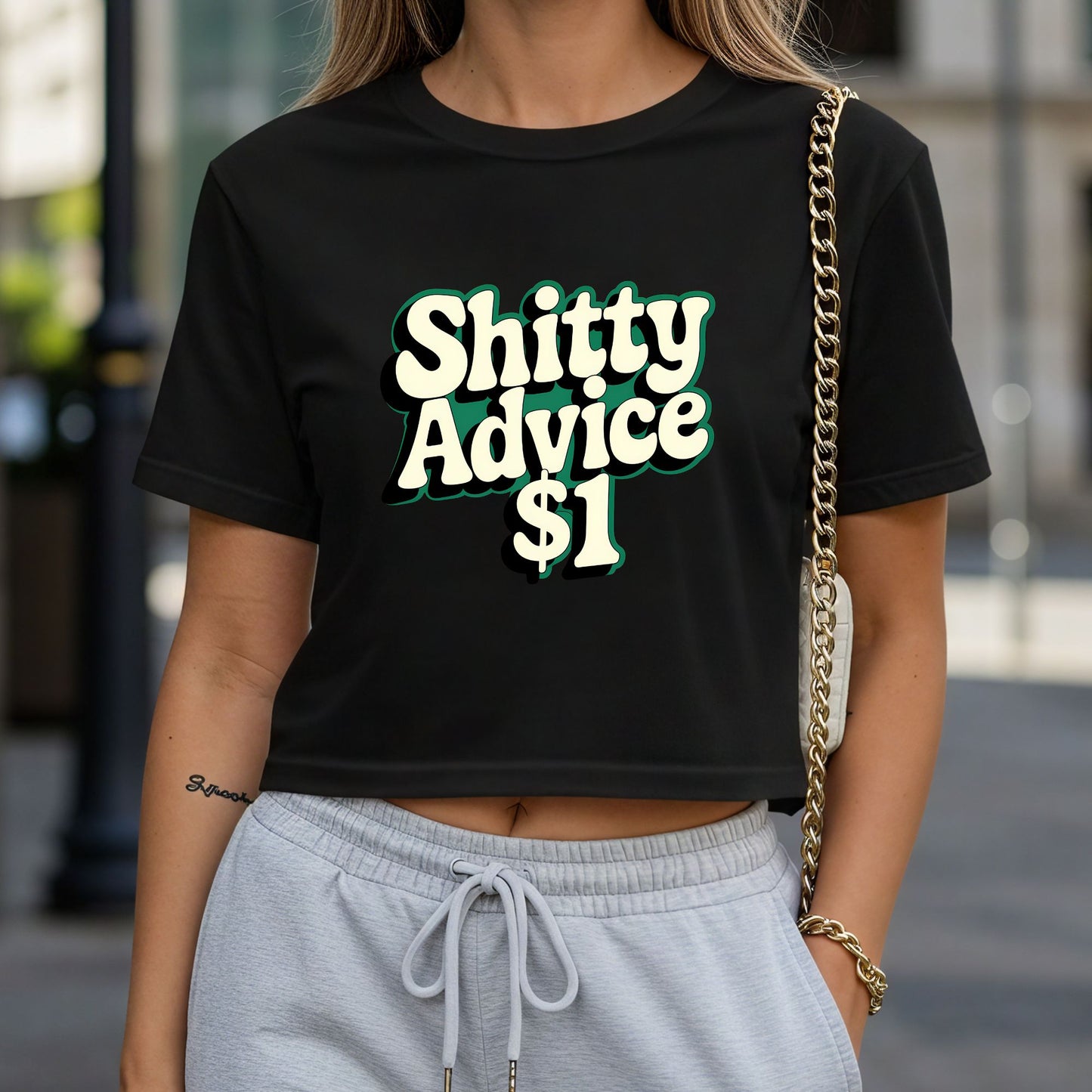 Shitty Advice $1 Crop Top or Racerback Tank