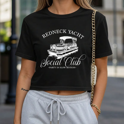 Redneck Yacht Social Club Crop Top or Racerback Tank