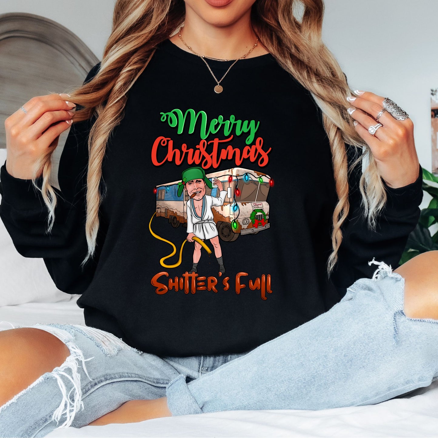Shitter's Full Cousin Eddie T-Shirt, Long Sleeve T or Crewneck Sweatshirt