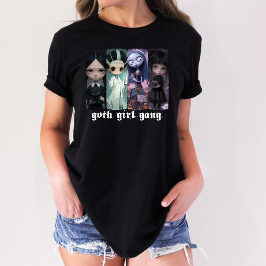 Goth Girl Gang Halloween T-Shirt or Crewneck Sweatshirt