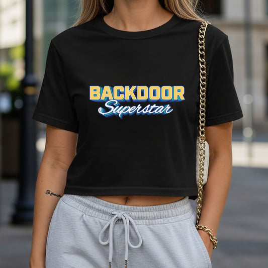 Backdoor Superstar Crop Top or Racerback Tank