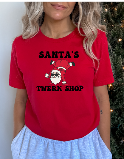 Santa's Twerk Shop Crewneck/Hoodie/Long Sleeve Christmas Stoopid Original