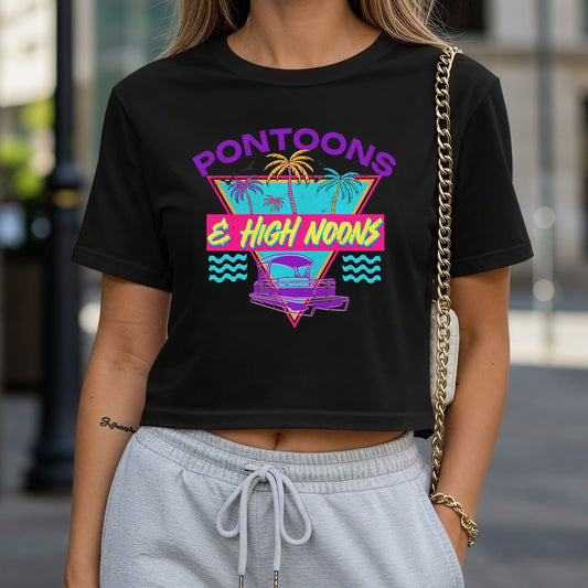 Ponttons and High Noons Crop Top or Racerback Tank