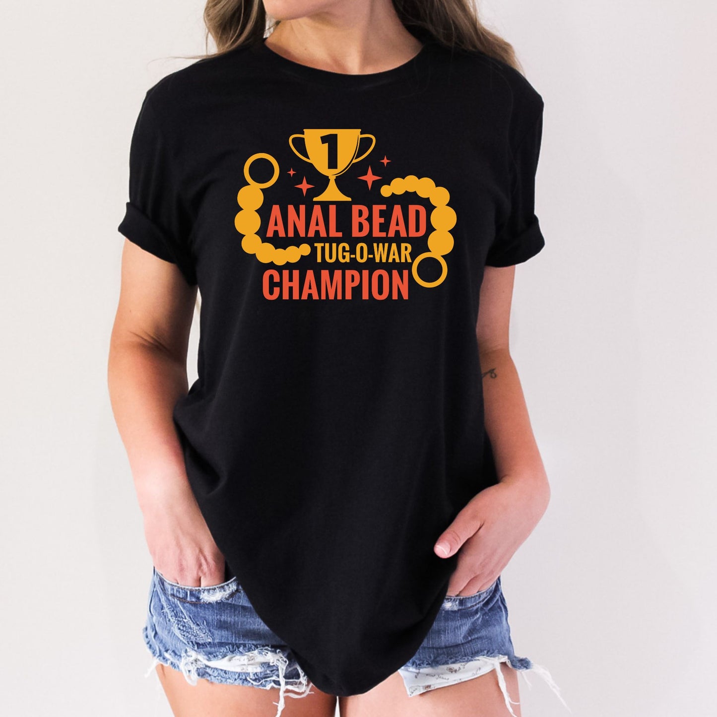 Anal Bead Tug O War Champion Stoopid Original T-Shirt