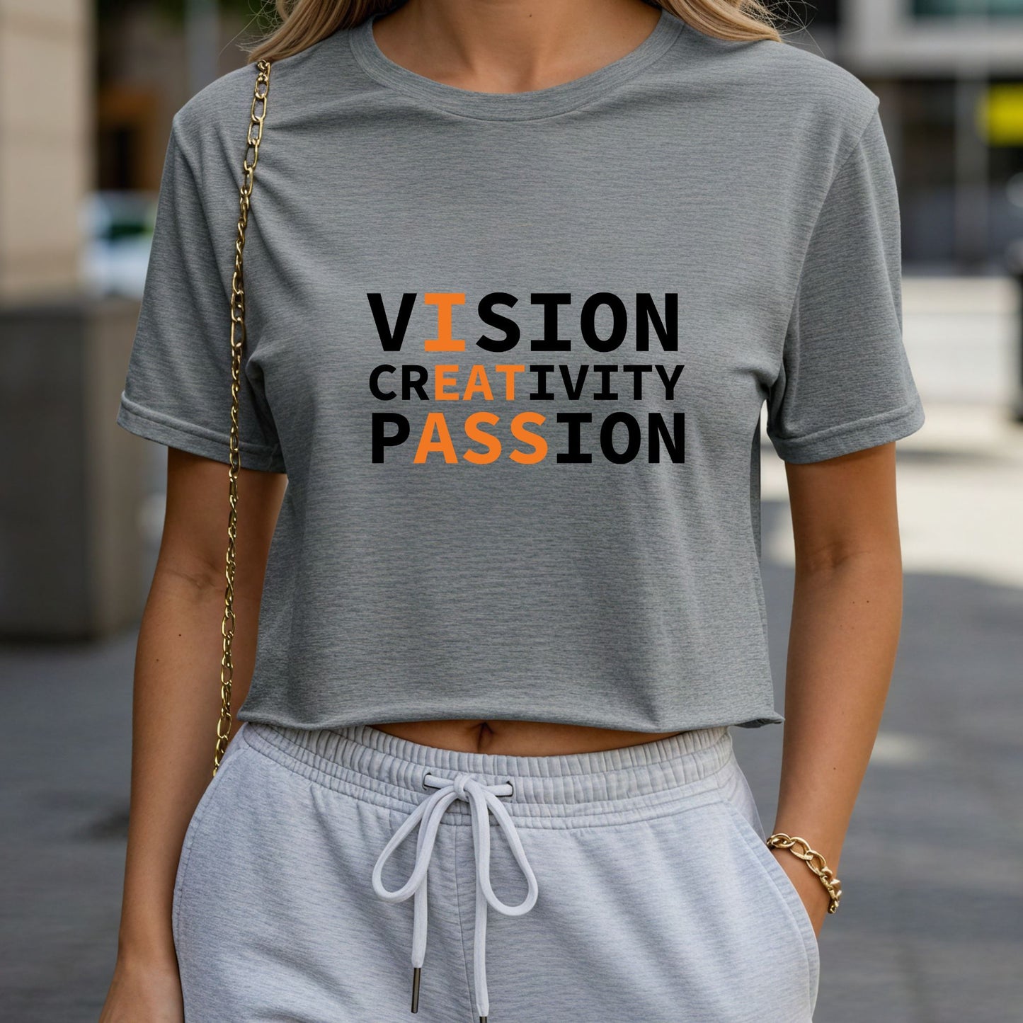 Vision Creativity Passion Crop Top or Racerback Tank