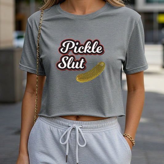 Pickle Slut Crop Top or Racerback Tank