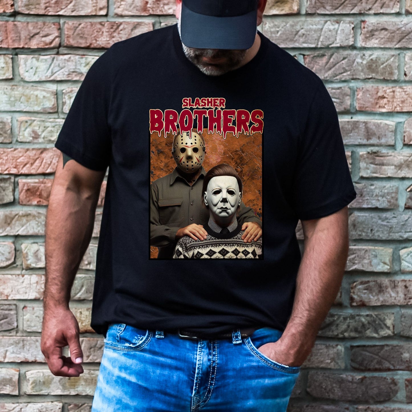 Slasher Brothers Halloween Movies T-Shirt or Crewneck Sweatshirt