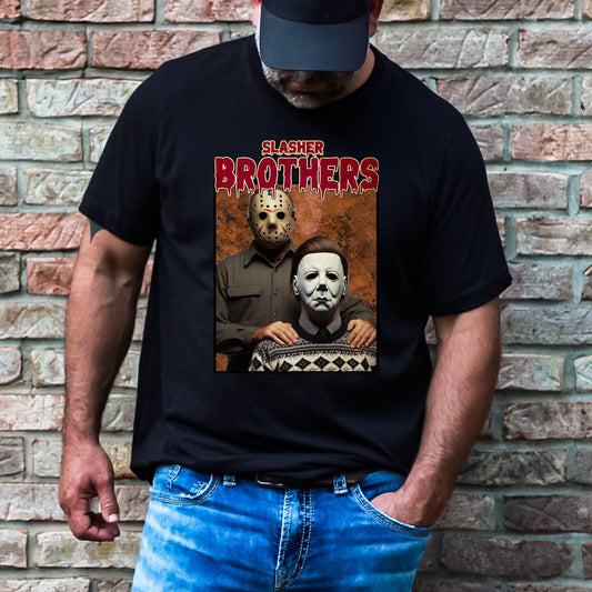 Slasher Brothers Halloween Movies T-Shirt or Crewneck Sweatshirt