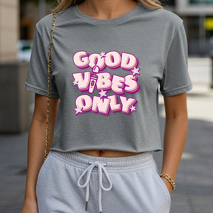 Good Vibes Only Crop Top or Racerback Tank