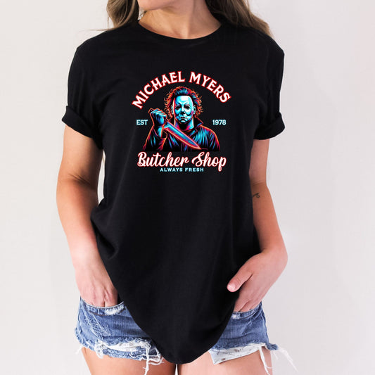 Micheal Myers Halloween Street T-Shirt or Crewneck Sweatshirt