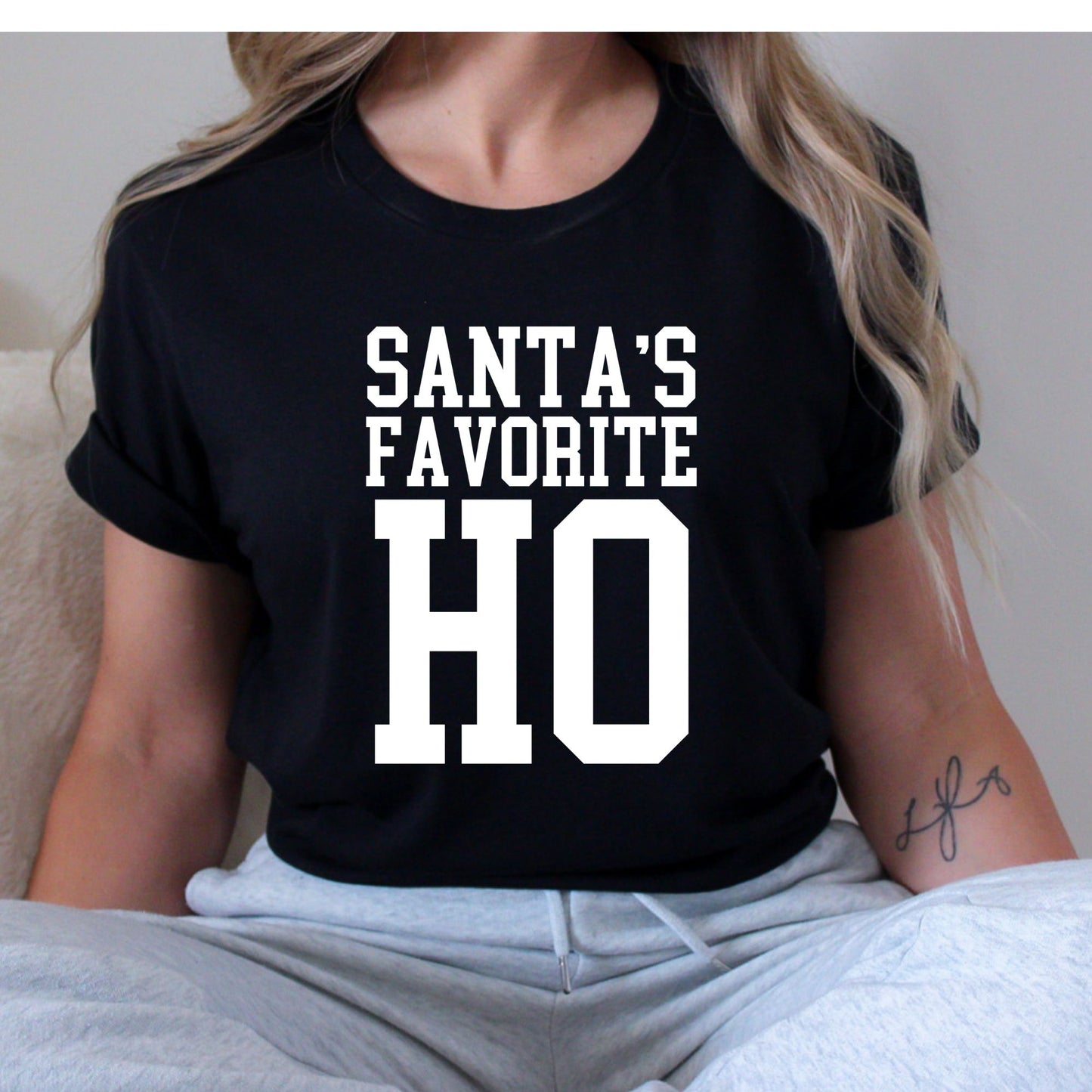 Santa's Favorite Ho T-Shirt, Long Sleeve T or Crewneck Sweatshirt