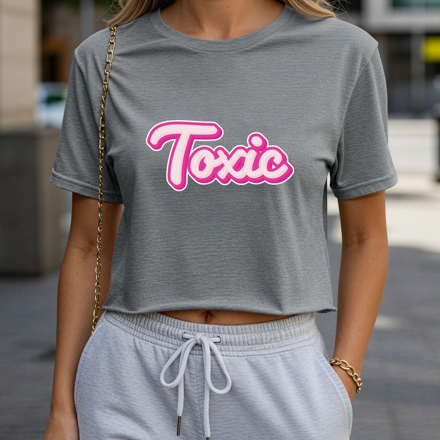 Toxic Crop Top or Racerback Tank