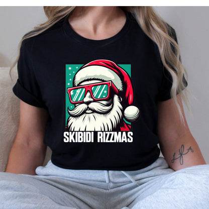 Skibidi Rizzmas T-Shirt, Long Sleeve T or Crewneck Sweatshirt