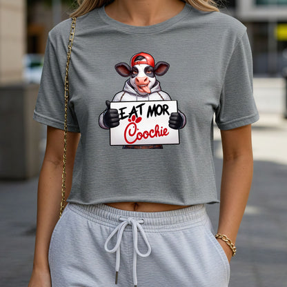 Eat More Coochie Crop Top or Racerback Tank
