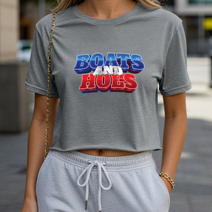 Boats and Hoes Crop Top or Racerback Tank