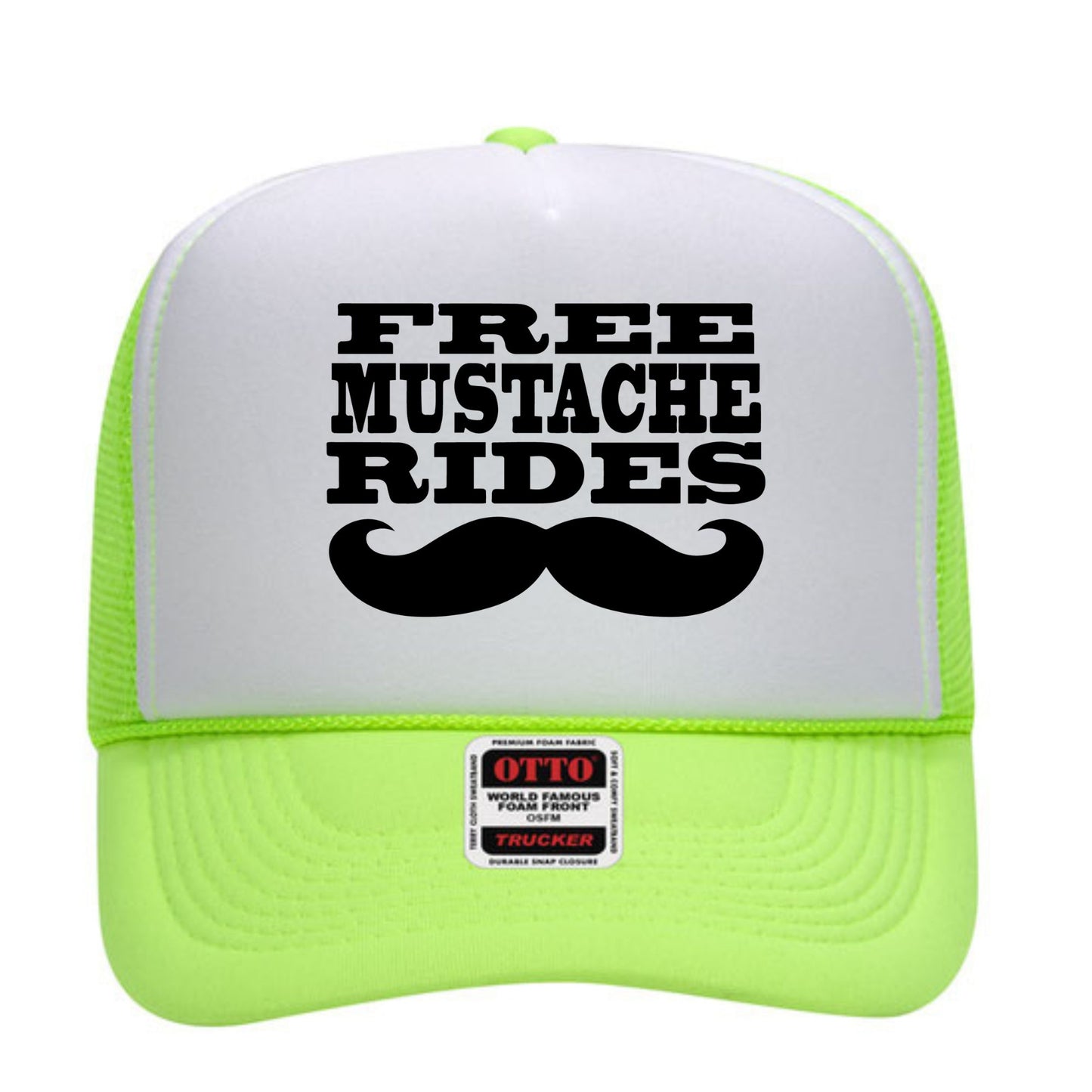 Free Mustache Rides Trucker Hat
