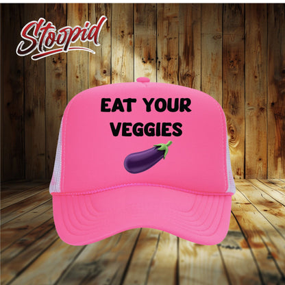 Eat Your Veggies Stoopid Original Trucker Hat