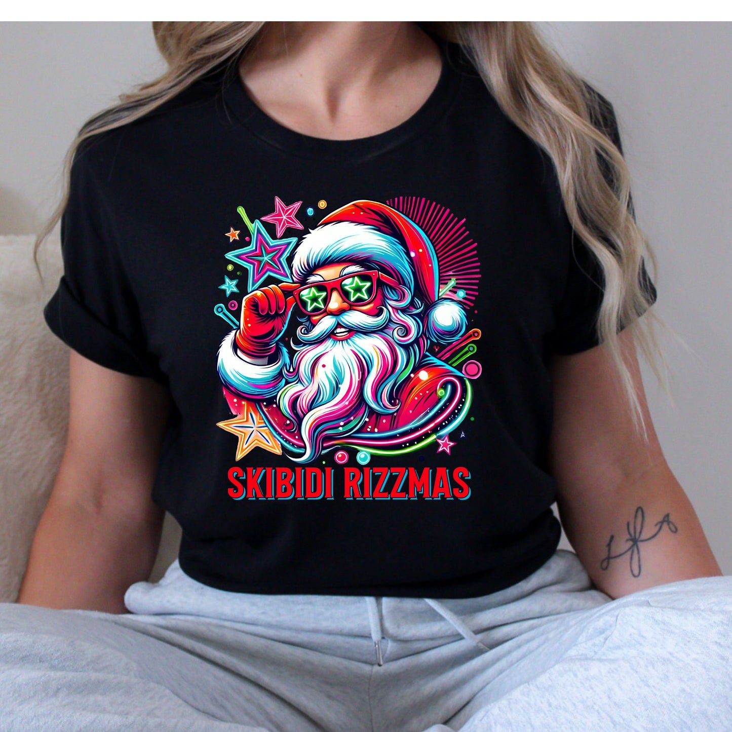 Skibidi Rizzmas T-Shirt, Long Sleeve T or Crewneck Sweatshirt 2