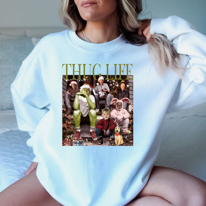 Thug Life Christmas T-Shirt, Long Sleeve T or Crewneck Sweatshirt