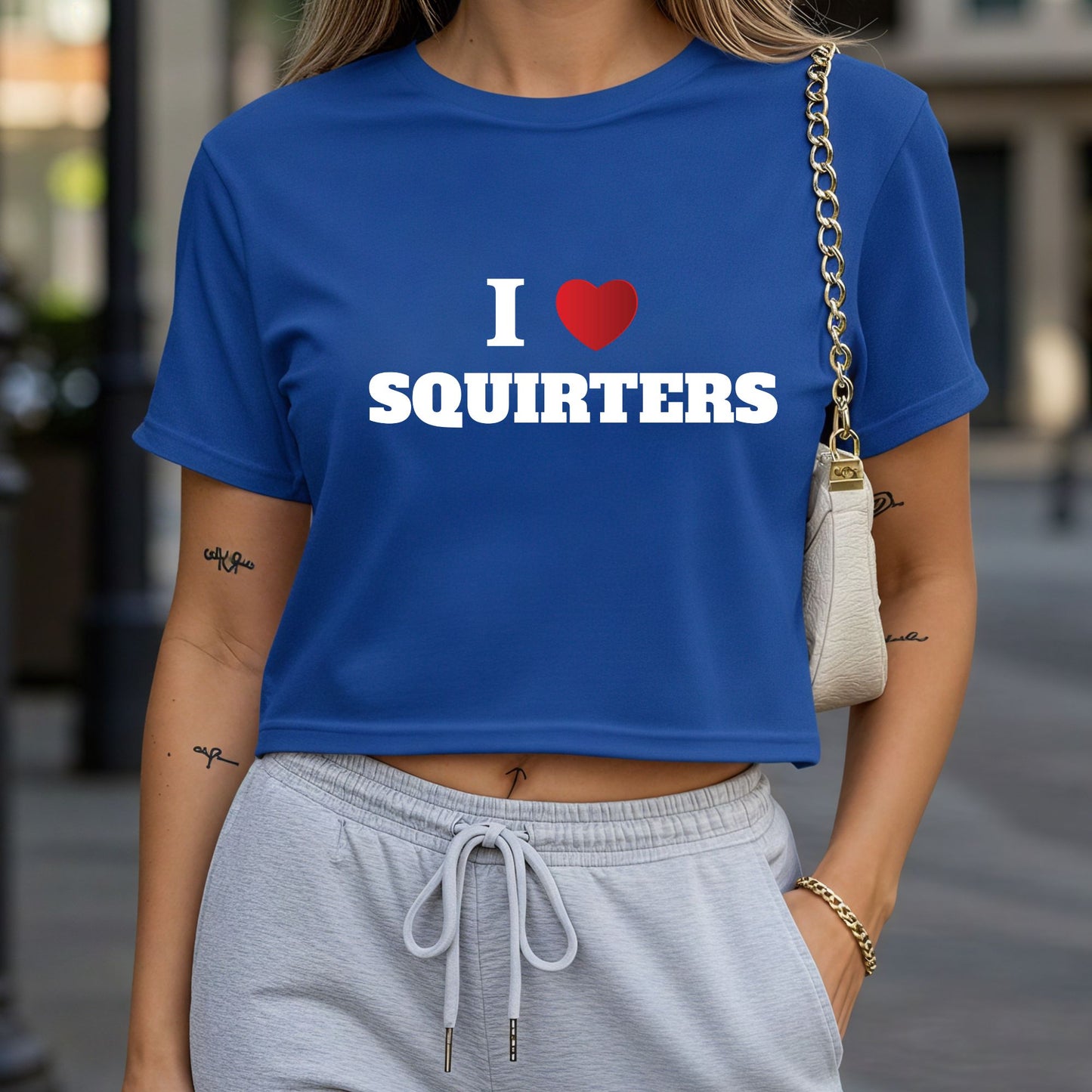 I Love Squirters Crop Top or Racerback Tank