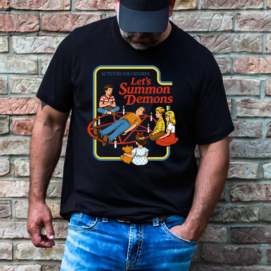 Let's Summon Demons Funny T-Shirt or Crewneck Sweatshirt
