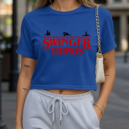 Swinger Things Crop Top or Racerback Tank