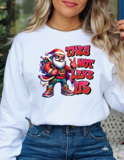 They Not Like Us Crewneck/Hoodie/Long Sleeve Christmas Stoopid Original