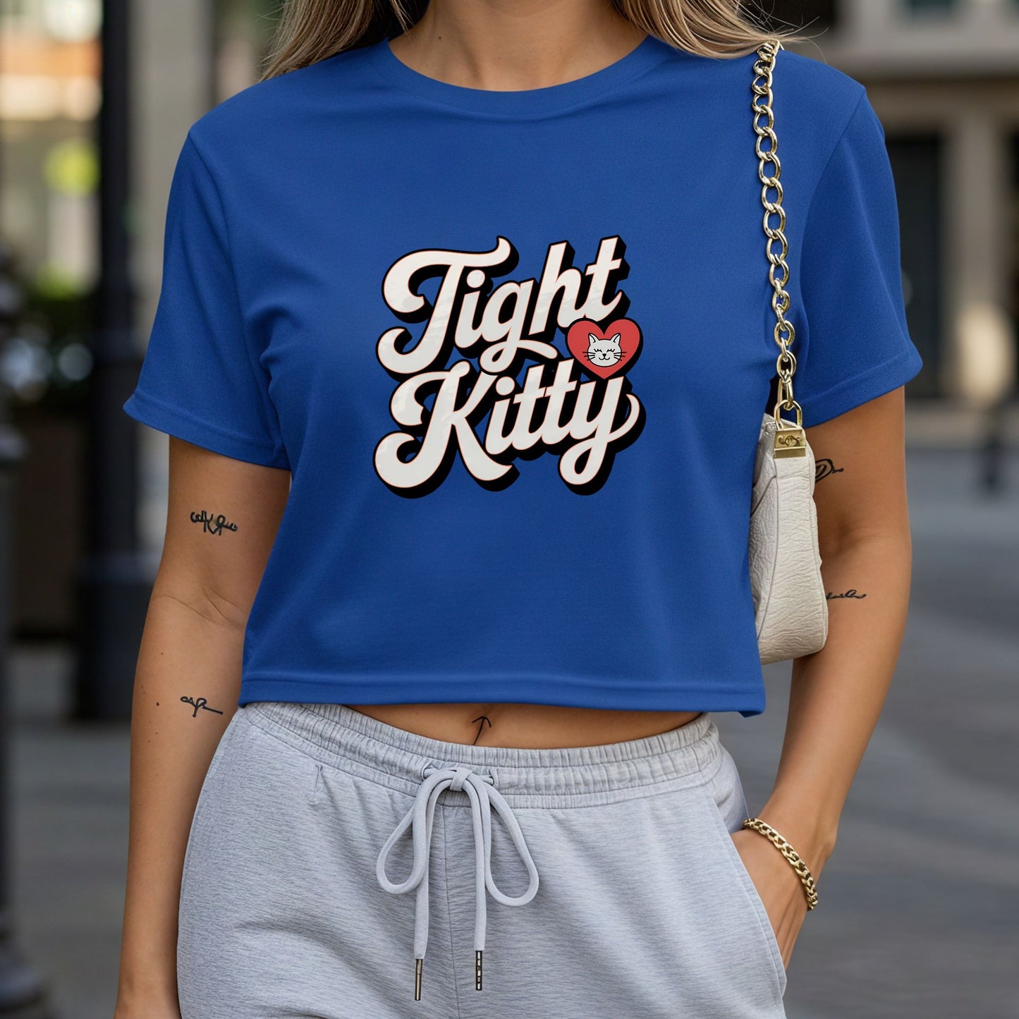 Tight Kitty Crop Top or Racerback Tank