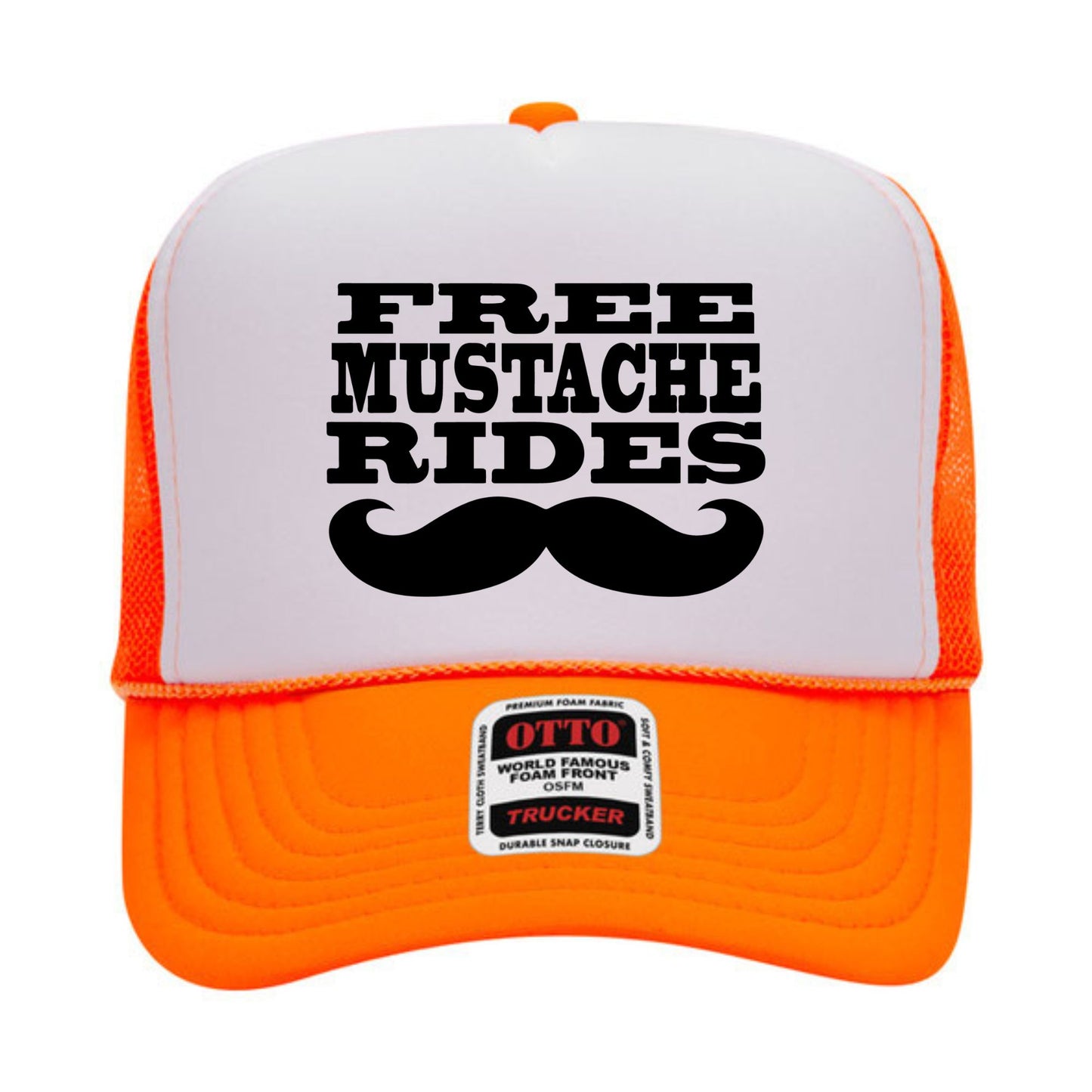 Free Mustache Rides Trucker Hat